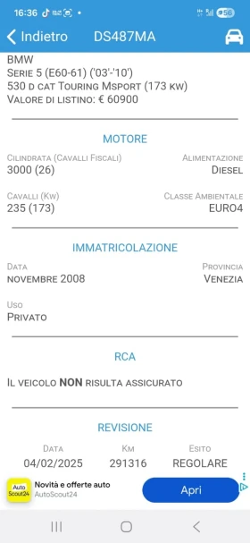 BMW 530 - 6500 лв. / 3323.40 € - 72558967 10 | Car24.bg BMW 530 - 6500 лв. / 3323.40 € - 72558967 10