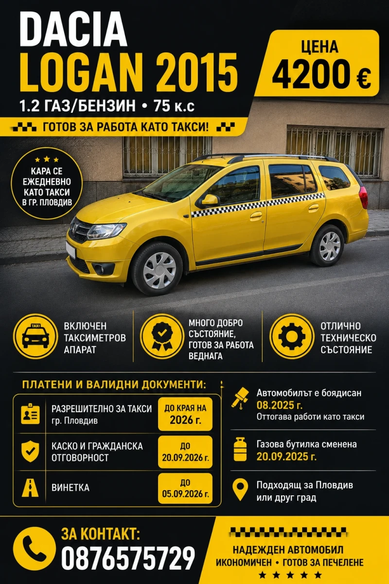 Dacia Logan - 4300 € / 8410.07 лв. - 72532634 1 | Car24.bg Dacia Logan - 4300 € / 8410.07 лв. - 72532634 1