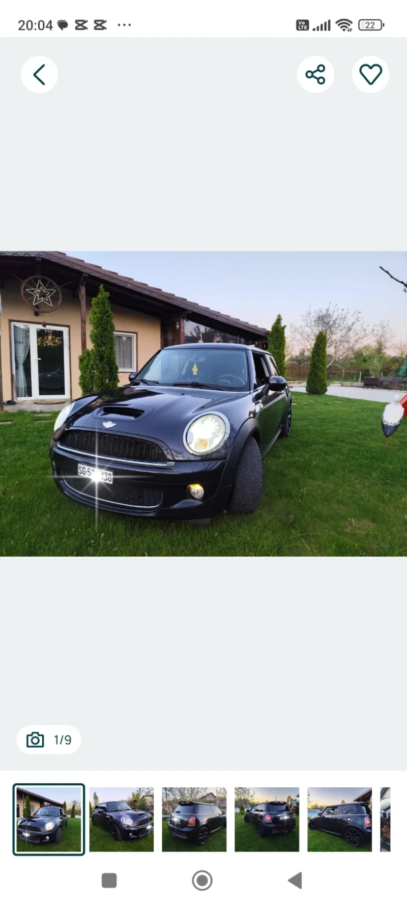 Mini Cooper s - 3200 € / 6258.66 лв. - 85384761 1 | Car24.bg Mini Cooper s - 3200 € / 6258.66 лв. - 85384761 1