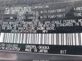 Toyota 4runner 4.0L V-6 DOHC, VVT, 270HP 4X4 Drive - 41600 лв. / 21269.74 € - 15245031 16 | Car24.bg Toyota 4runner 4.0L V-6 DOHC, VVT, 270HP 4X4 Drive - 41600 лв. / 21269.74 € - 15245031 16