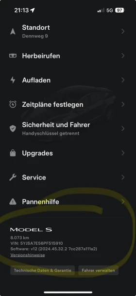 Tesla Model S Long Range All-wheel drive - 86000 € / 168201.38 лв. - 41032921 11 | Car24.bg Tesla Model S Long Range All-wheel drive - 86000 € / 168201.38 лв. - 41032921 11