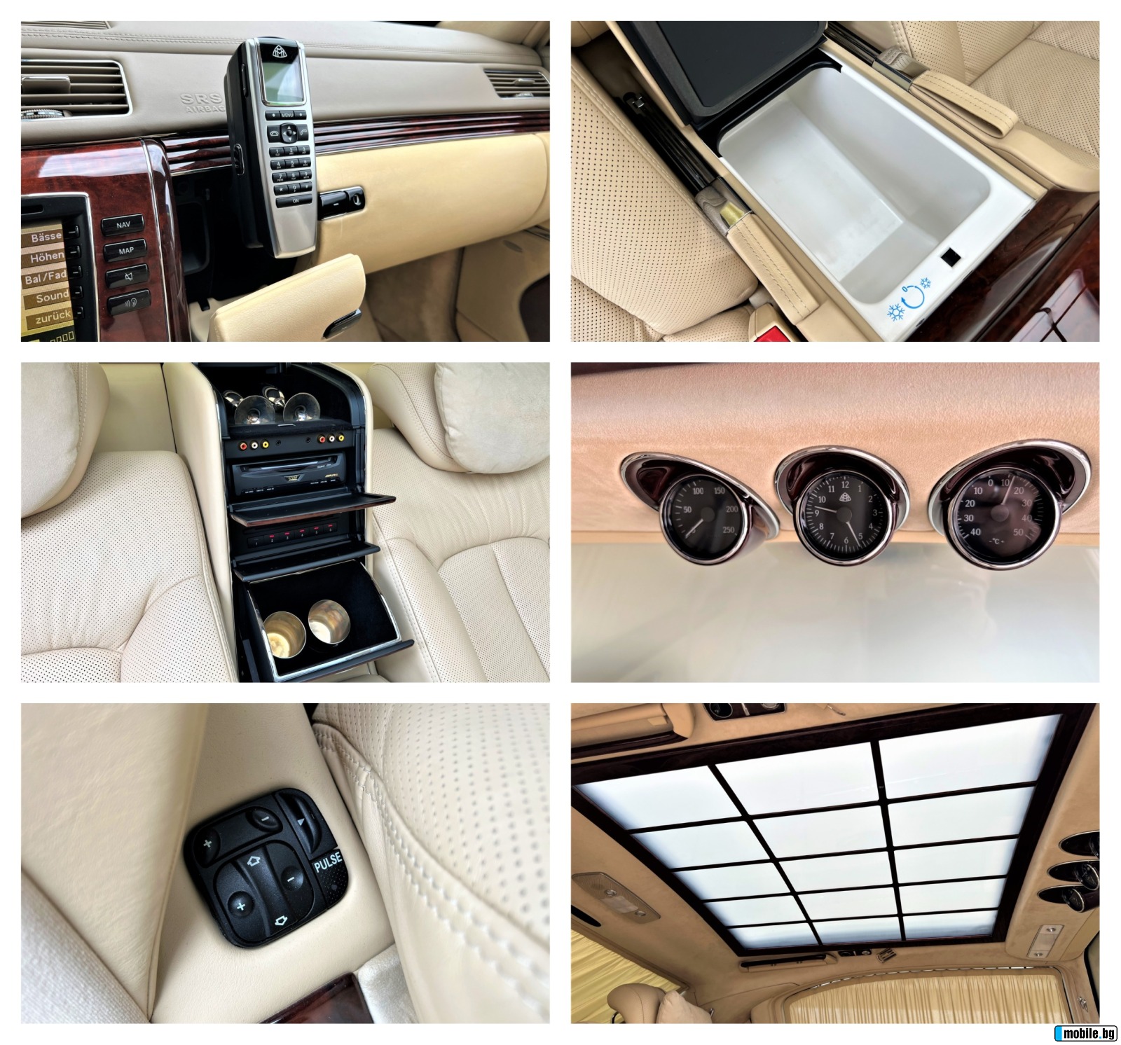 Maybach 62 S/ EXCLUSIV/ PANO/ BOSE/ VIP SEATS/SOFT-CLOSE/ TV/ | Mobile.bg   17