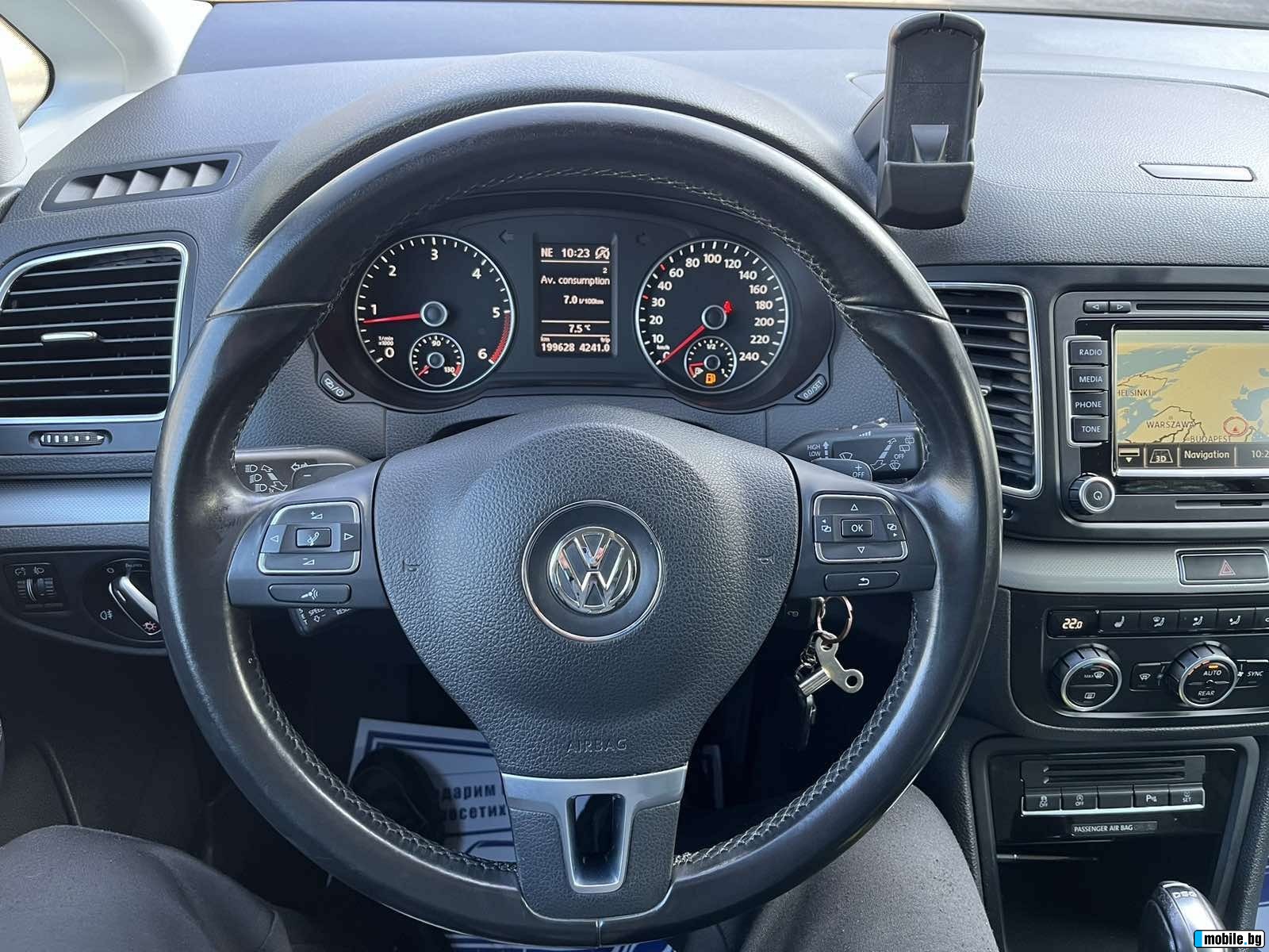 VW Sharan 2.0TDI NAVI DSG AUTOMATIC CLIMA COMFORTLINE BNT | Mobile.bg   8