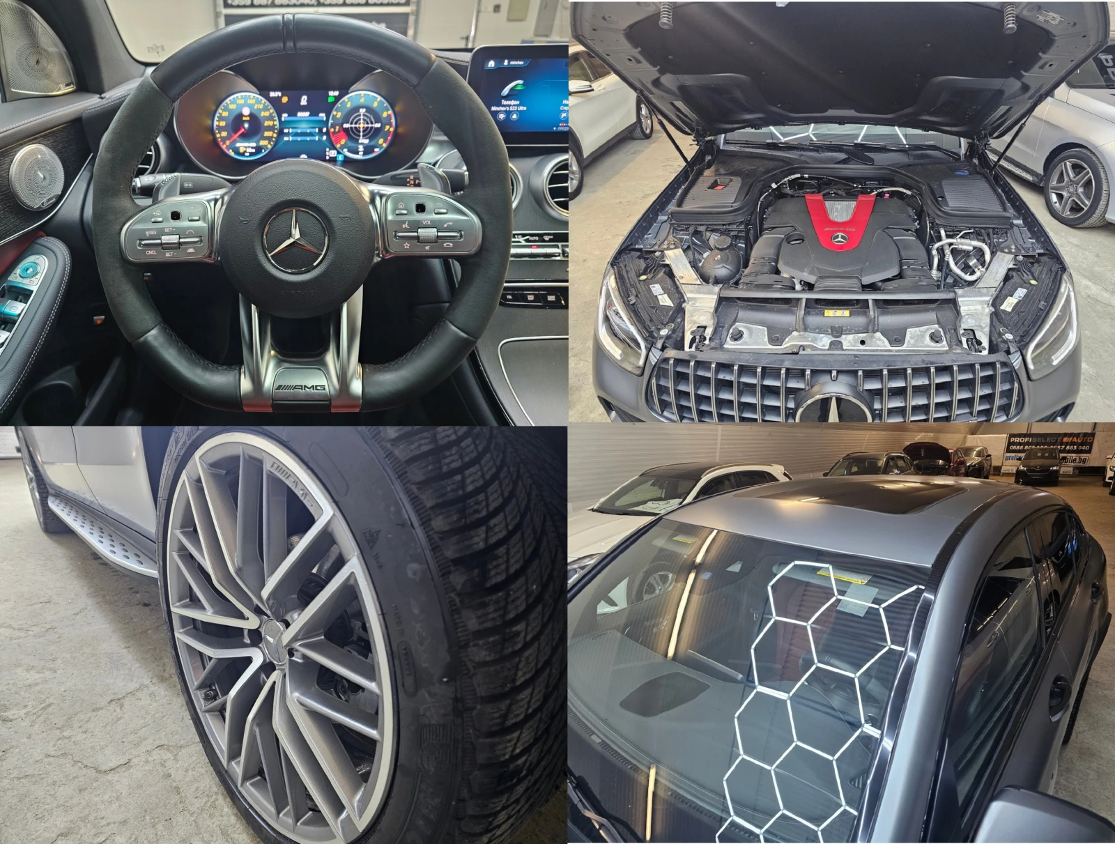 Mercedes-Benz GLC 43 AMG coupe#16000km#silver magno matt# Biturbo | Mobile.bg   16