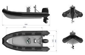 Надуваема лодка Vanguard DR-560, снимка 3 - Воден транспорт - 48058788