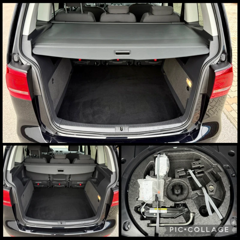 VW Touran 1.6 TDi/105kc/6ck/LED/Подгрев/* Facelift* , снимка 16 - Автомобили и джипове - 52495941