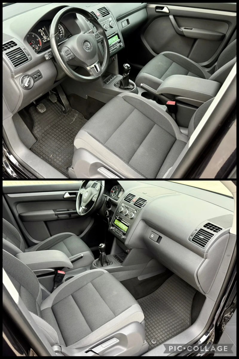 VW Touran 1.6 TDi/105kc/6ck/LED/Подгрев/* Facelift* , снимка 8 - Автомобили и джипове - 52495941