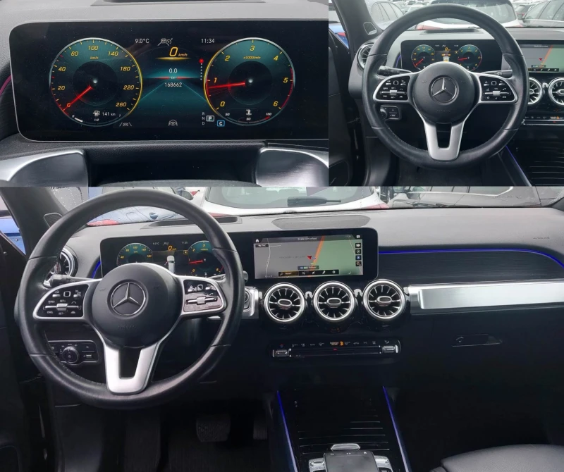 Mercedes-Benz GLB 4х4/220d/190kc/6+ 1/Печка/Масаж/Burmester/Keyless, снимка 7 - Автомобили и джипове - 49378256