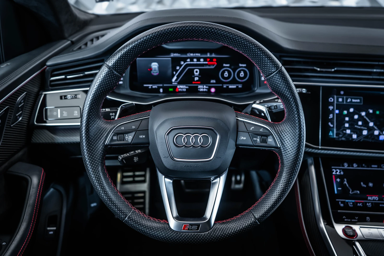 Audi RSQ8 B&O* Керамика* Пано* SoftCl* , снимка 11 - Автомобили и джипове - 54788630