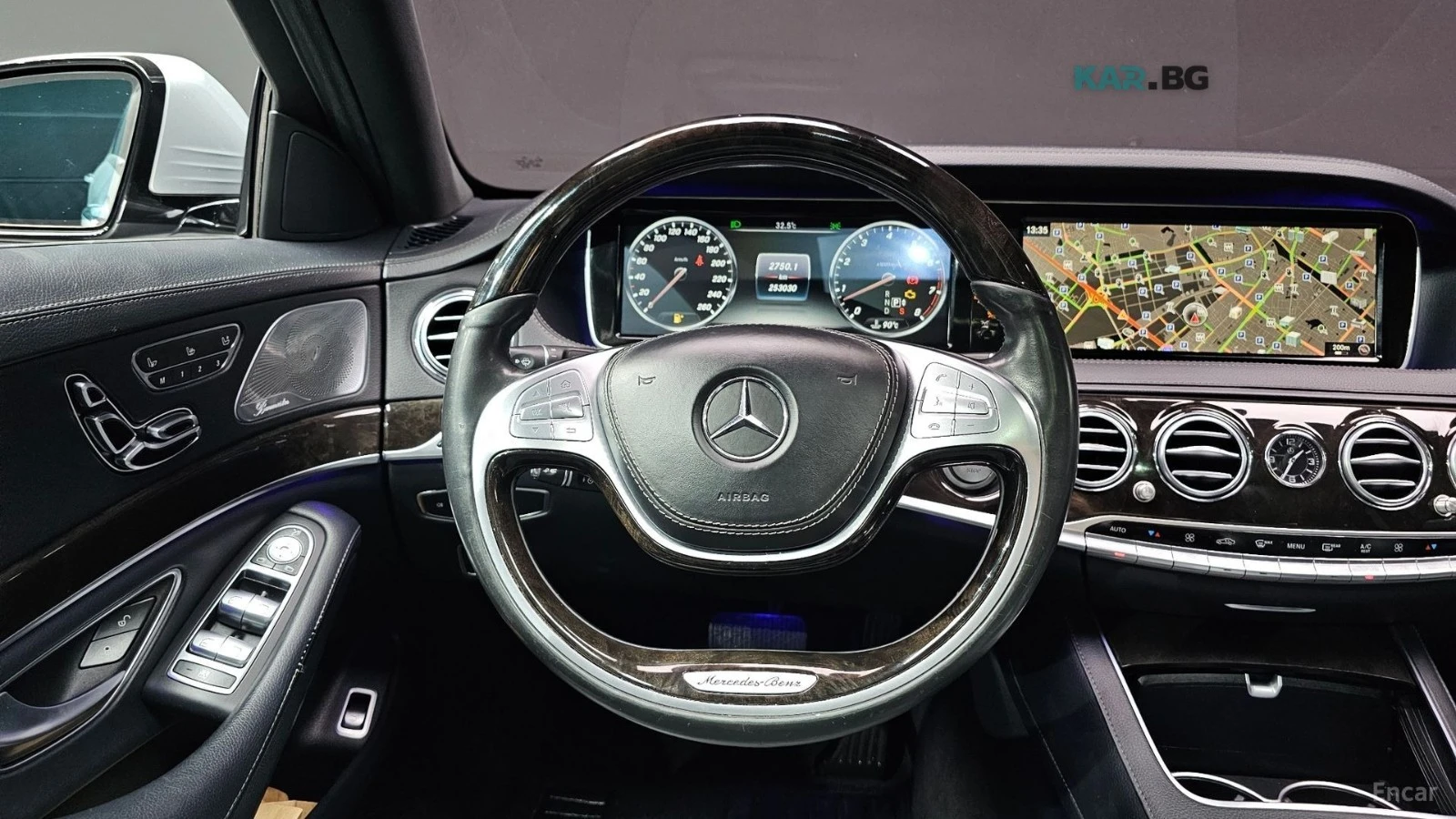 Mercedes-Benz S 400 L* КОЖА* ПОДГРЕВ* ОБДУХВАНЕ* ПАНОРАМА* 360* BURMES, снимка 12 - Автомобили и джипове - 55311629