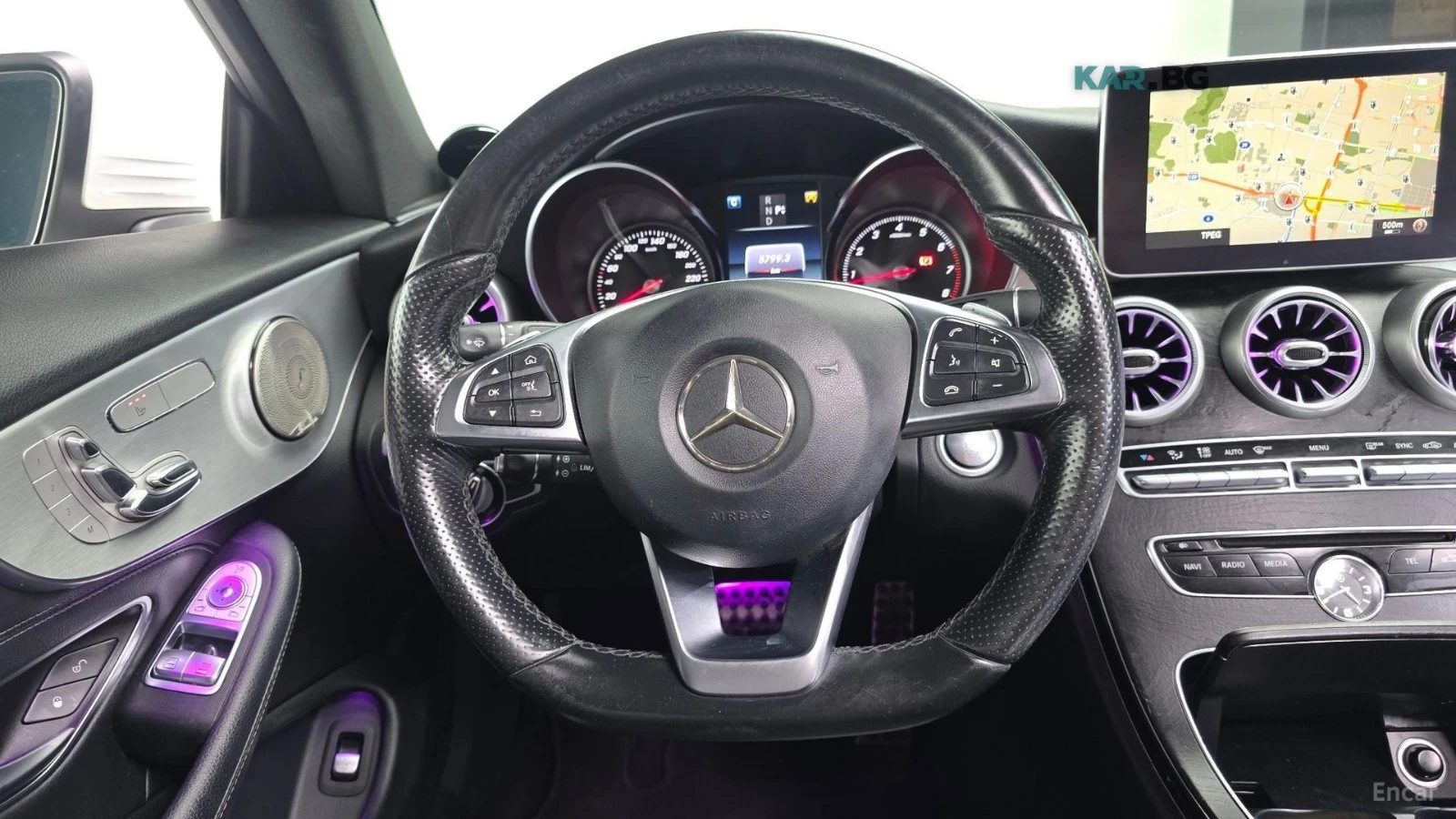 Mercedes-Benz C 200 ПОДГРЕВ* КАМЕРА* HEADUP* KEYLESS* ШИБИДАХ* , снимка 6 - Автомобили и джипове - 55414742