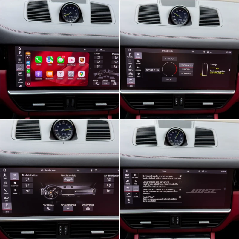 Porsche Cayenne E-HYBRID* 53000* RED* ЛИЗИНГ, снимка 16 - Автомобили и джипове - 51938502