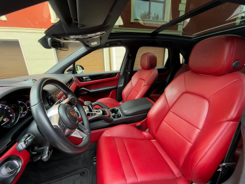 Porsche Cayenne E-HYBRID* 53000* RED* ЛИЗИНГ, снимка 7 - Автомобили и джипове - 51938502