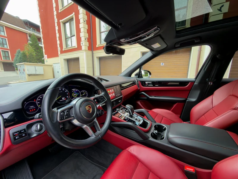 Porsche Cayenne E-HYBRID* 53000* RED* ЛИЗИНГ, снимка 8 - Автомобили и джипове - 51938502