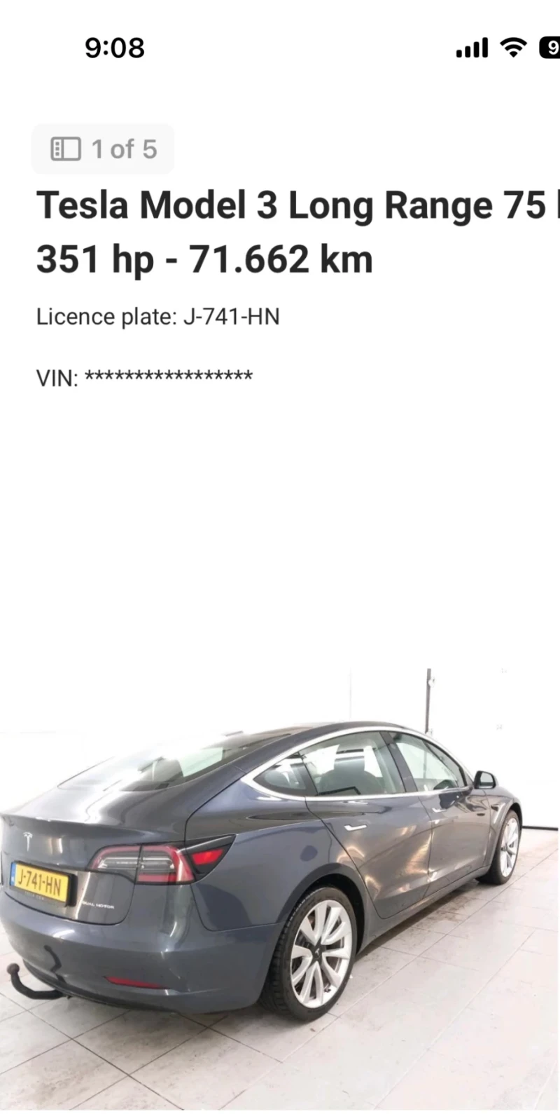 Tesla Model 3 Long Range , 4x4, европейска , снимка 2 - Автомобили и джипове - 49279708