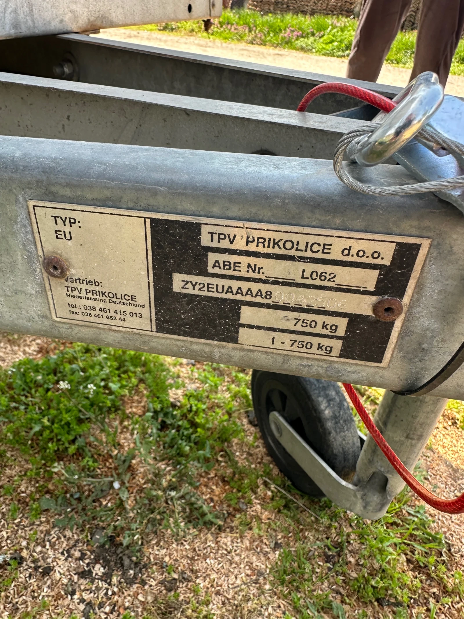 За автомобил TPV 750 кг, снимка 2 - Ремаркета - 54265635