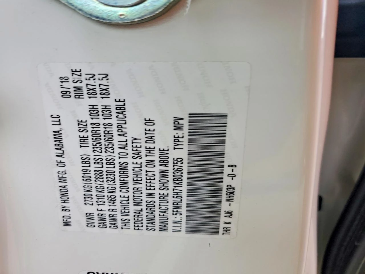 Honda Odyssey 3.5l Exl, снимка 13 - Автомобили и джипове - 54175699