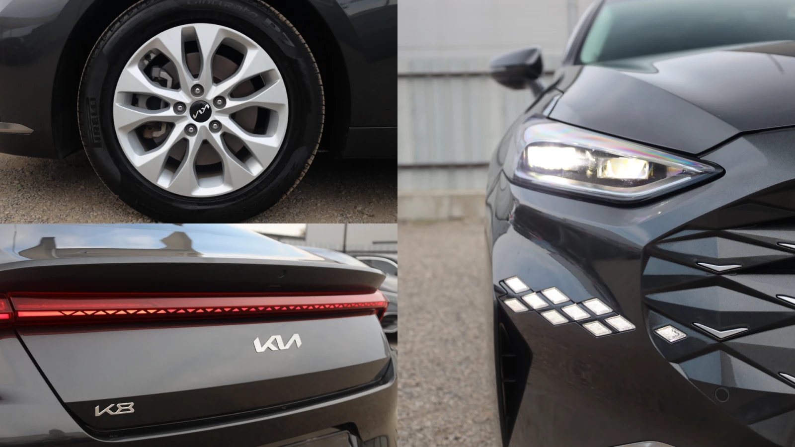 Kia K8 3.5 V6 LPG НАЛИЧНА MASSAGE KeyGO KAM Обдух Lane, снимка 16 - Автомобили и джипове - 55797689
