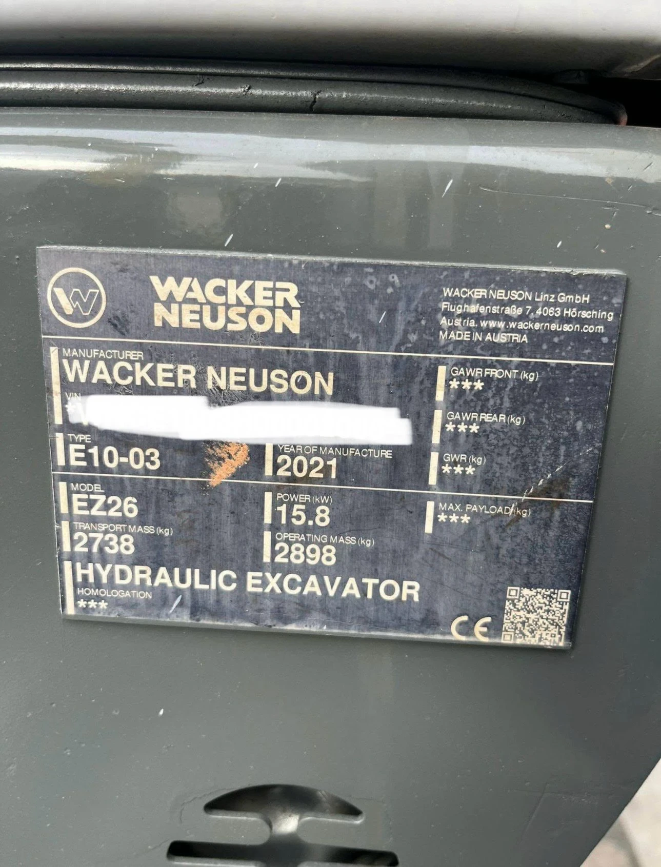 Багер Wacker EZ26* 2021* 3 кофи* линия* за* чук - изображение 8