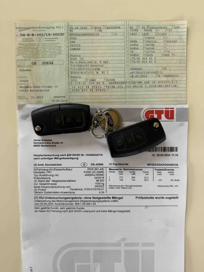 Ford Fiesta 1.0  80кс EURO 6B Топ състояние, снимка 15 - Автомобили и джипове - 52577474