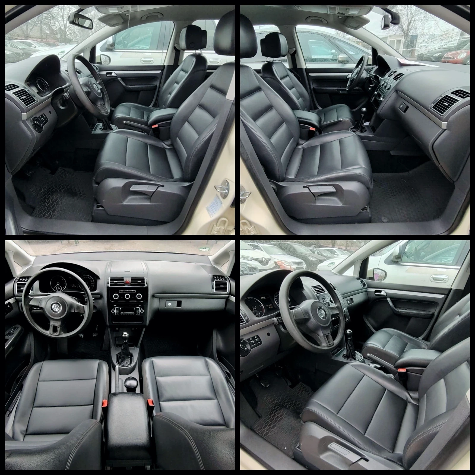 VW Touran 1.6TDI/Кожен салон-Higline, снимка 11 - Автомобили и джипове - 53867762