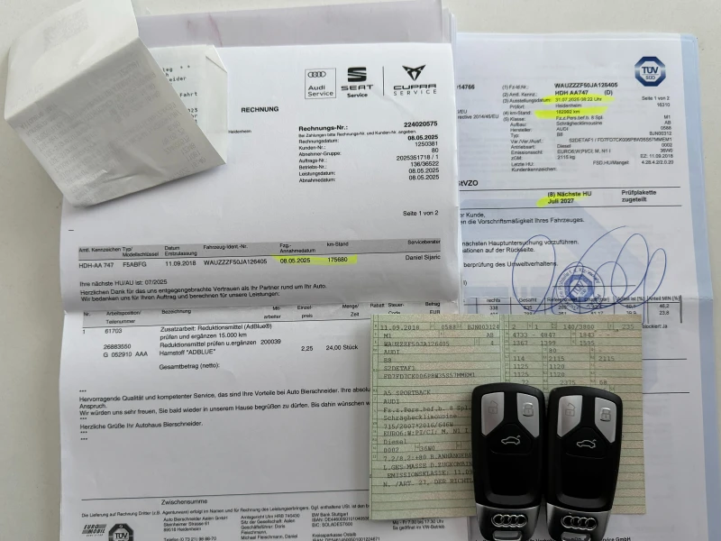 Audi A5 2S-Line* 190к.с* СЕРВИЗНА КНИЖКА С ПЪЛНА ИСТОРИЯ , снимка 16 - Автомобили и джипове - 52502361