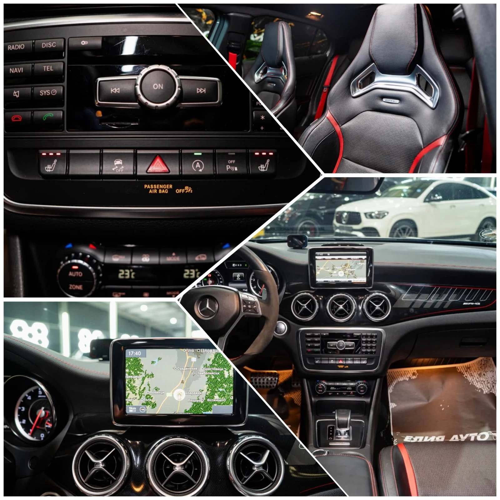Mercedes-Benz GLA 45 AMG EDITION ONE MILTEK LED H&K ЛИЗИНГ 100%, снимка 16 - Автомобили и джипове - 56175913