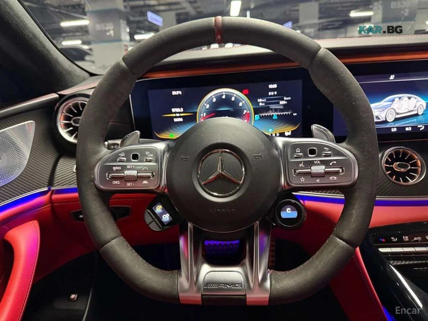 Mercedes-Benz AMG GT 63 S 4MATIC+ * 360* МАСАЖИ* ЧЕРВЕНА КОЖА* ОБДУХ* , снимка 7 - Автомобили и джипове - 55940983