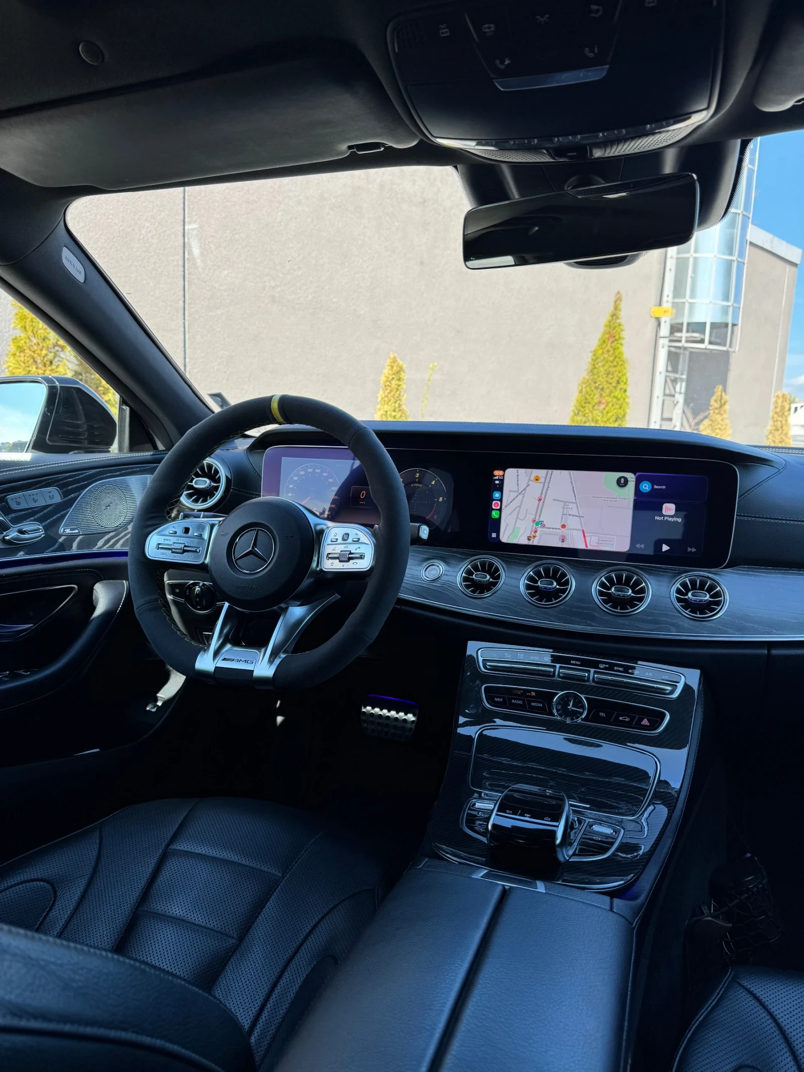 Mercedes-Benz CLS 400 AMG| ВЪЗДУШНО| BURMESTER| ОБДУХВАНЕ| Силвър Стар - изображение 5