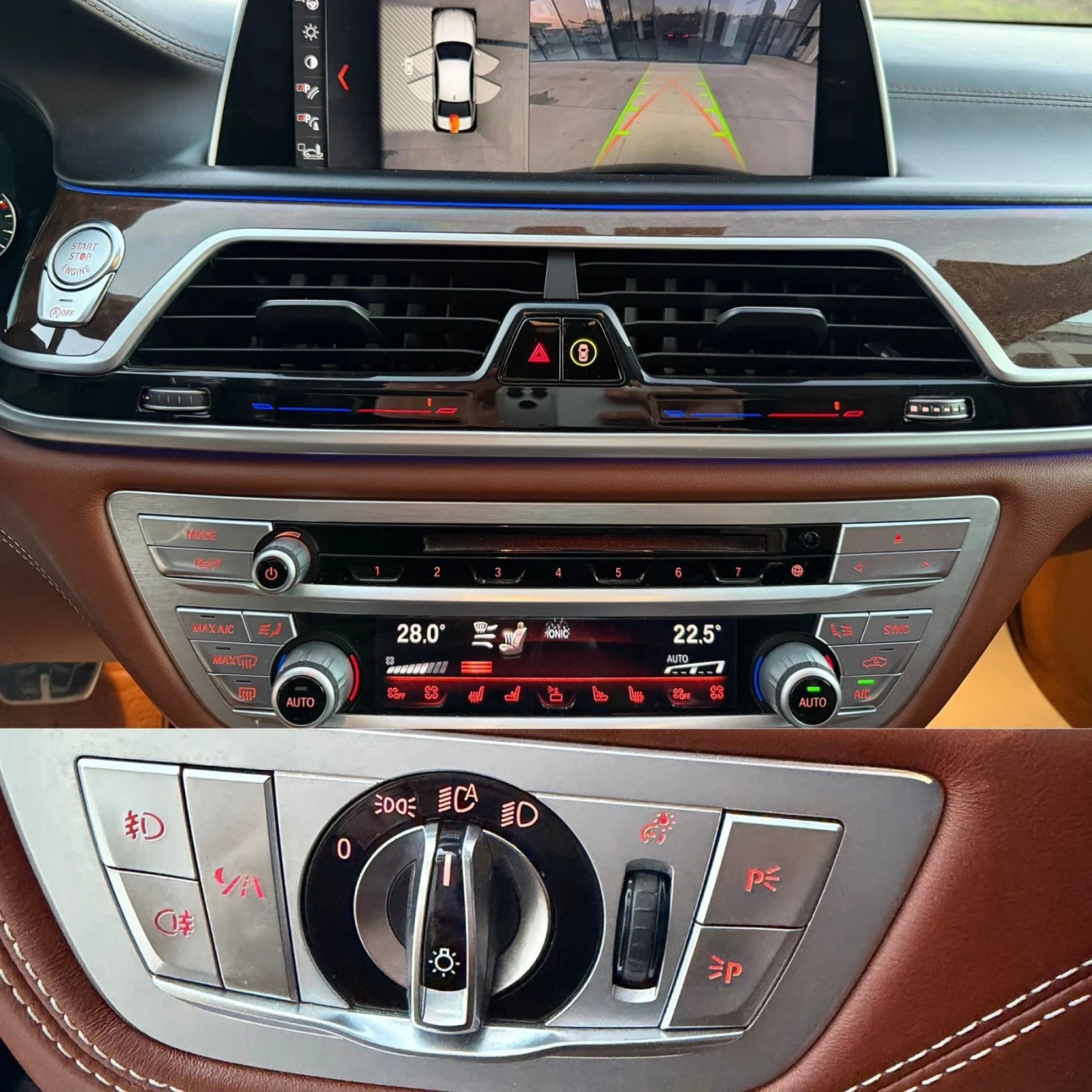 BMW 750 LD M sport xDrive/Камера 360/RSE/HuD/Обдухване/Las, снимка 9 - Автомобили и джипове - 54235716