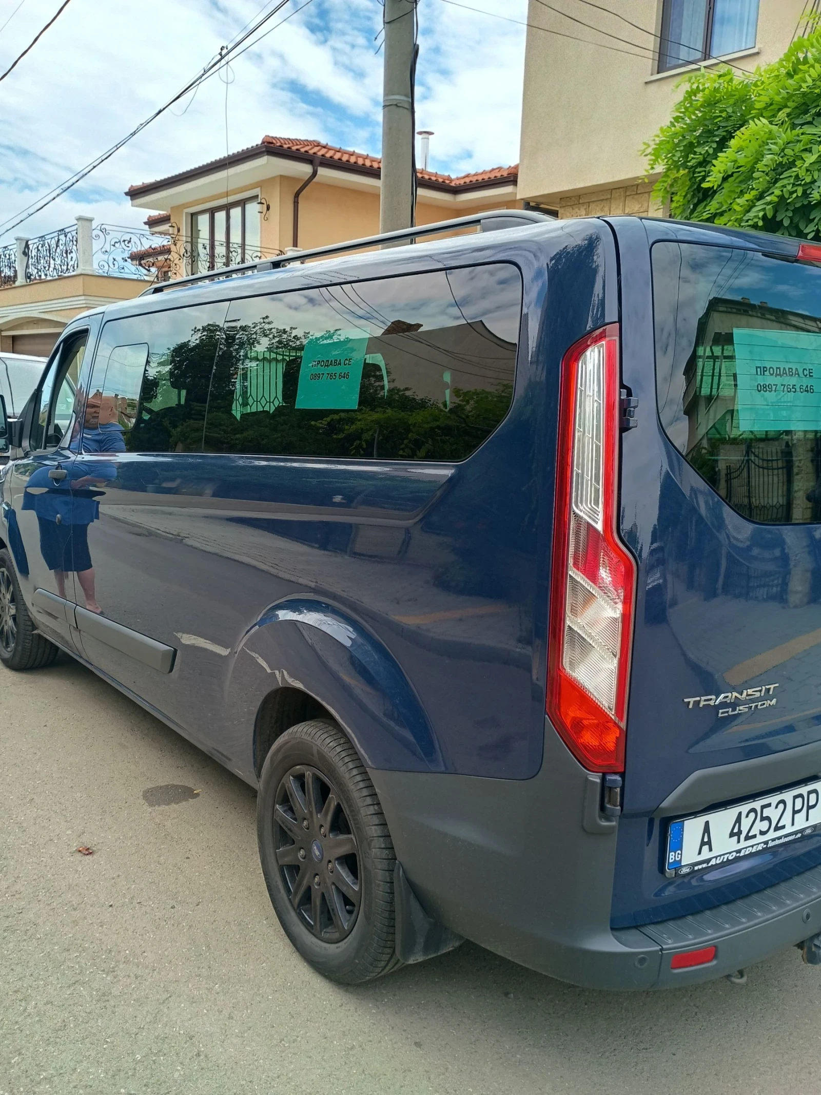 Ford Transit Custom 8+ 1, снимка 6 - Бусове и автобуси - 55176201