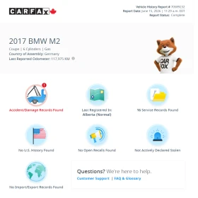 BMW M2 CARFAX ������� | 2017 | 132 833 �� | Mobile.bg � ����� ������ 15