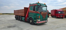 Scania R 164 Самосвал с кран 8x2, снимка 2