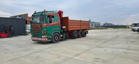 Scania R 164 Самосвал с кран 8x2, снимка 4