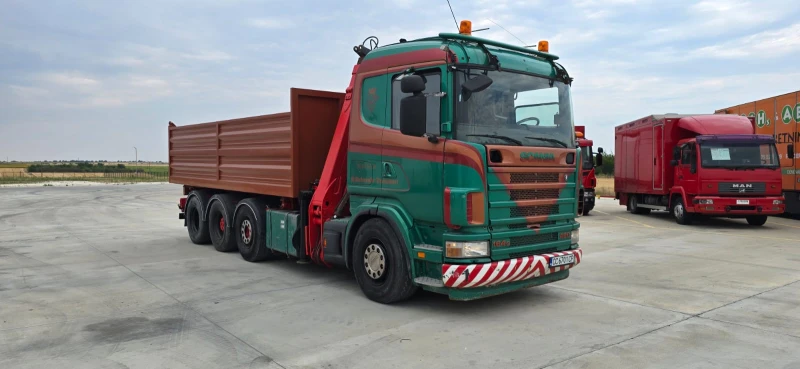 Scania R 164 Самосвал с кран 8x2, снимка 2 - Камиони - 52365999