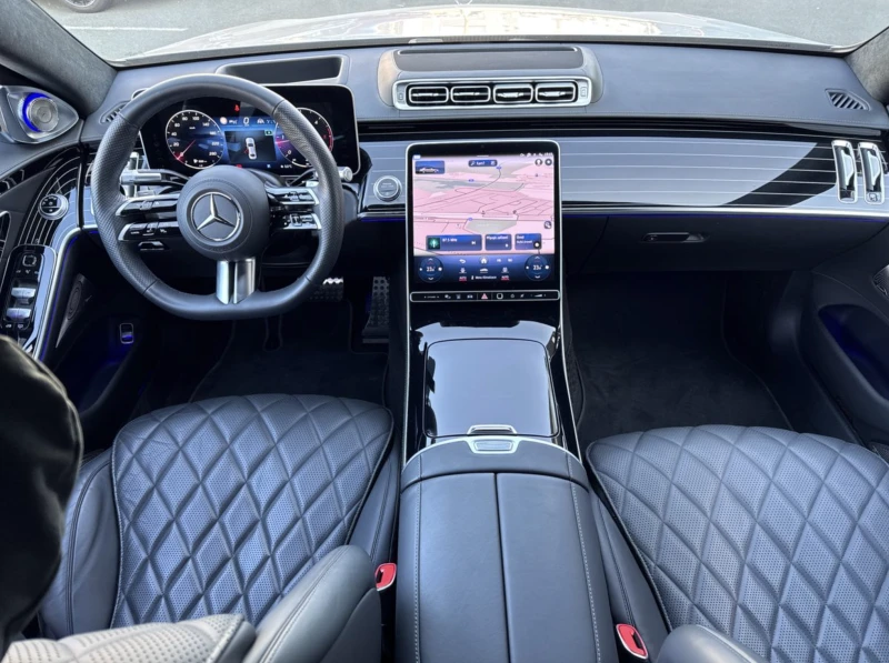 Mercedes-Benz S 400 d 4M Long AMG Line/360/3D Burmester/Head-up , снимка 6 - Автомобили и джипове - 53193391