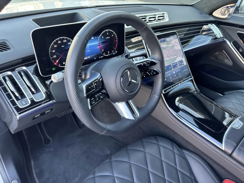 Mercedes-Benz S 400 d 4M Long AMG Line/360/3D Burmester/Head-up , снимка 5 - Автомобили и джипове - 53193391