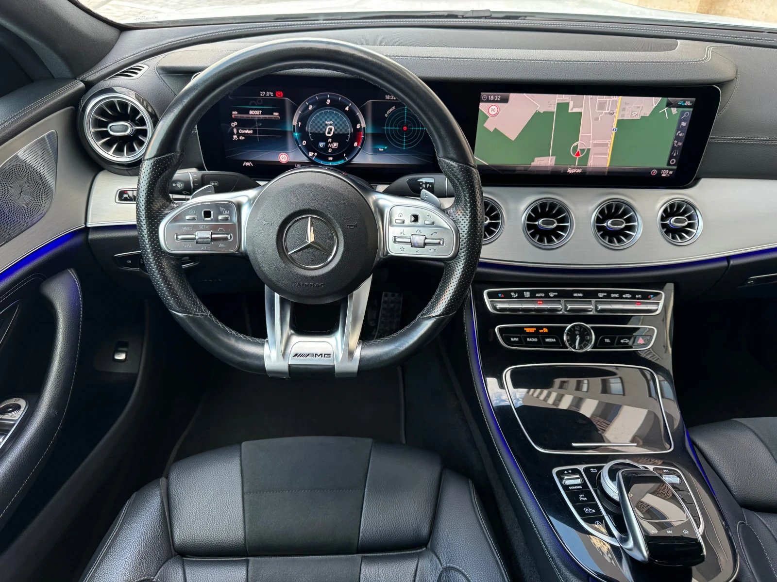 Mercedes-Benz CLS 400 9-G 4Matic AMG Distronic+ Multibeam 129хил.км, снимка 9 - Автомобили и джипове - 55955142