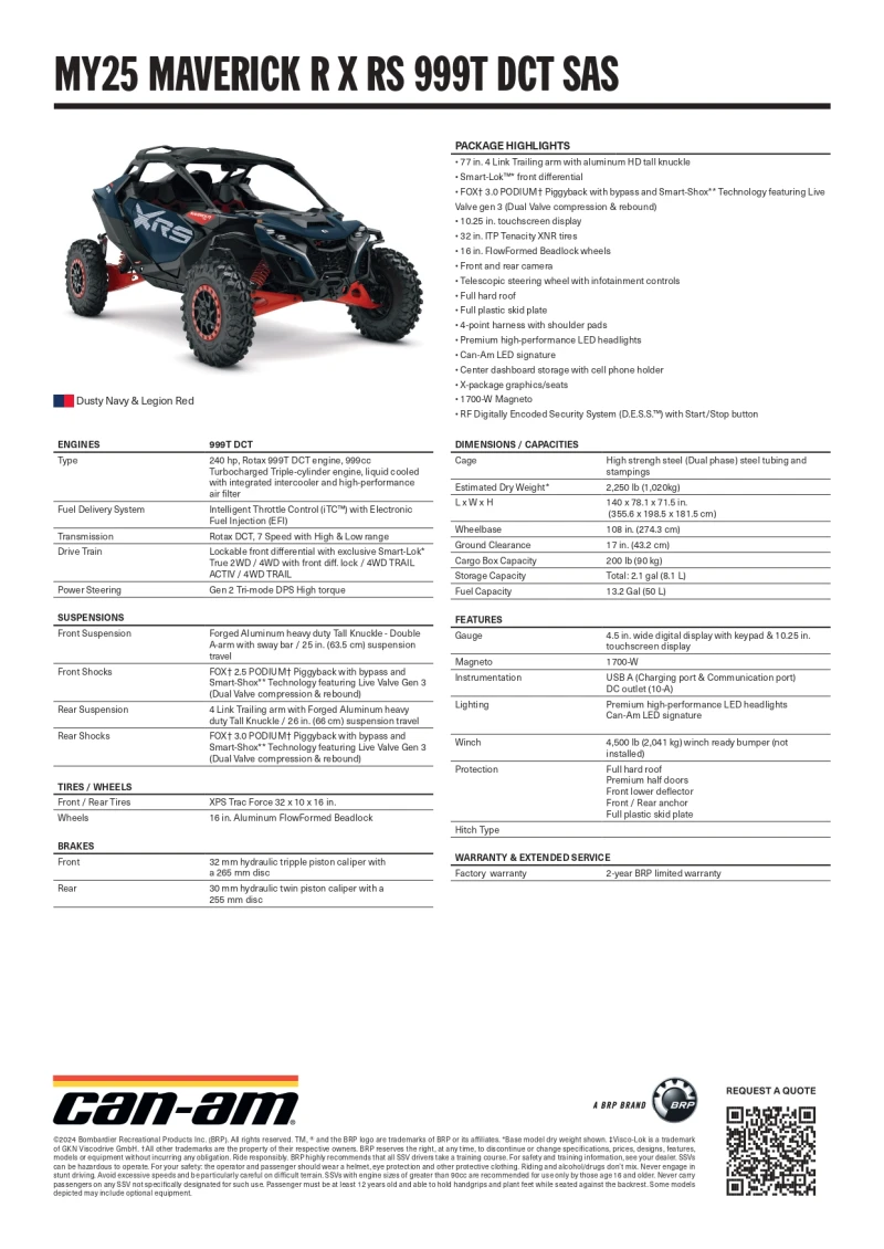 Can-Am Maverick R DCT 999 SAS (6JSK) 2025, снимка 6 - Мотоциклети и мототехника - 47887131