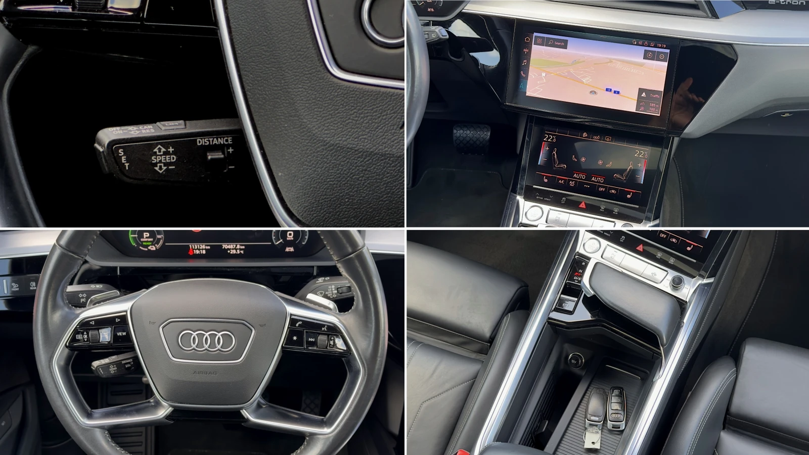 Audi E-Tron 55Quattro 112х.ГАРАНЦИЯ! Distronic Keyless B&O 360, снимка 10 - Автомобили и джипове - 55458478