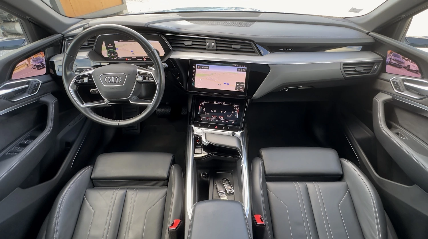 Audi E-Tron 55Quattro 112х.ГАРАНЦИЯ! Distronic Keyless B&O 360, снимка 7 - Автомобили и джипове - 55458478