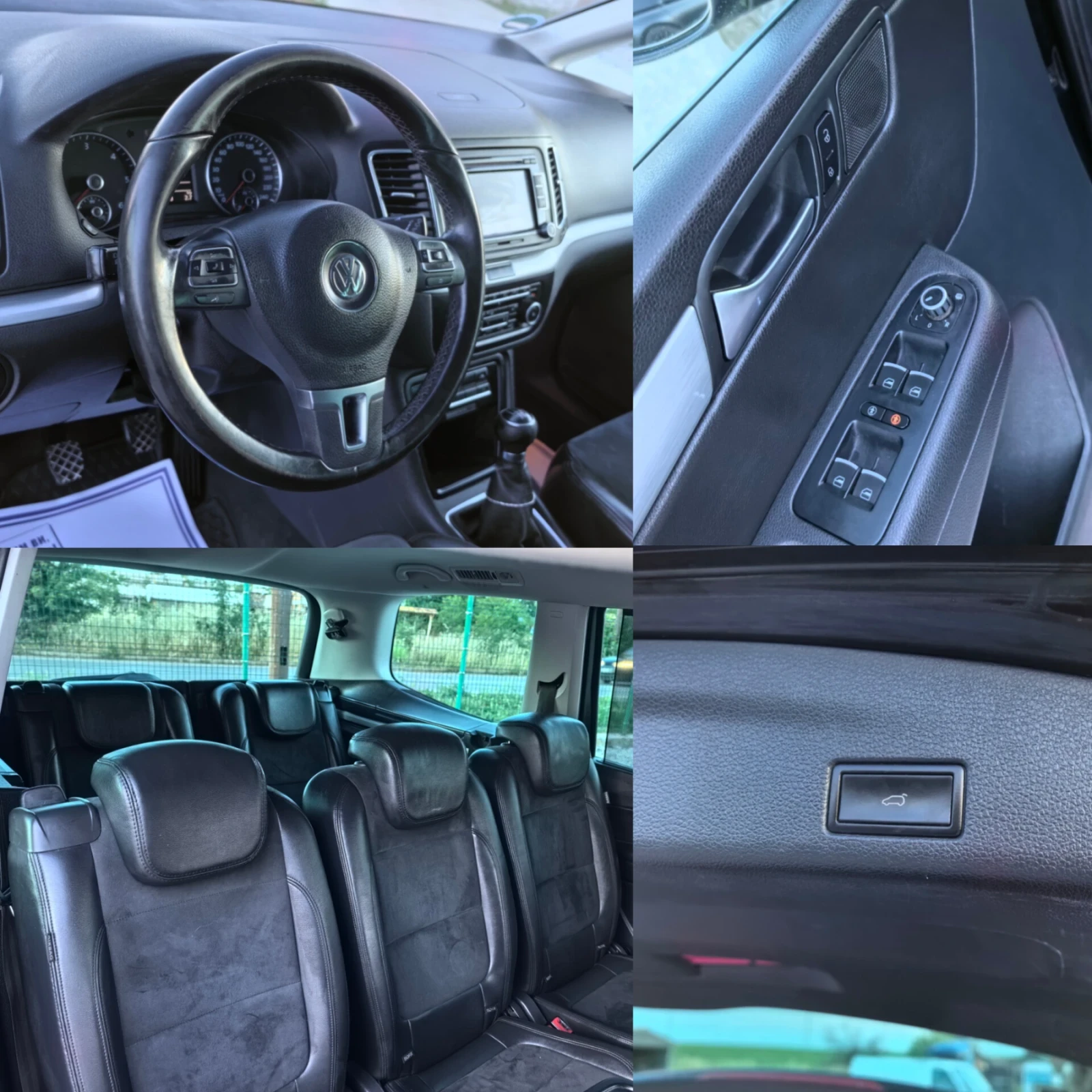 VW Sharan 2.0 TDI * 140 к.с * 7 места, снимка 13 - Автомобили и джипове - 54980430