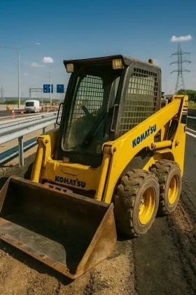 Мини челни товарачи Komatsu SK 714-2 kompaktlader bobcat minibagger 2, 5 t, снимка 1