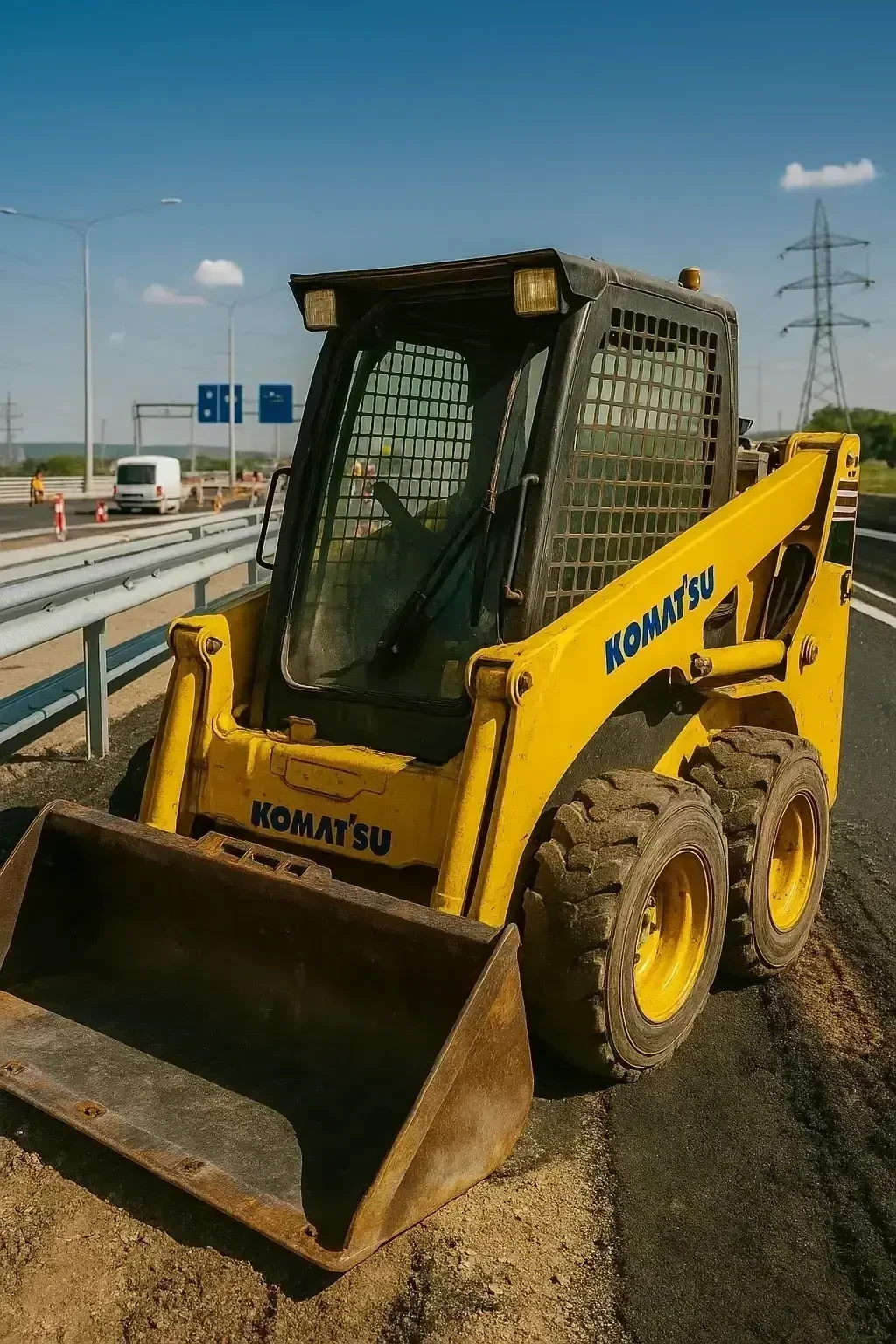 Мини челни товарачи Komatsu SK 714-2 kompaktlader bobcat minibagger 2, 5 t, снимка 1