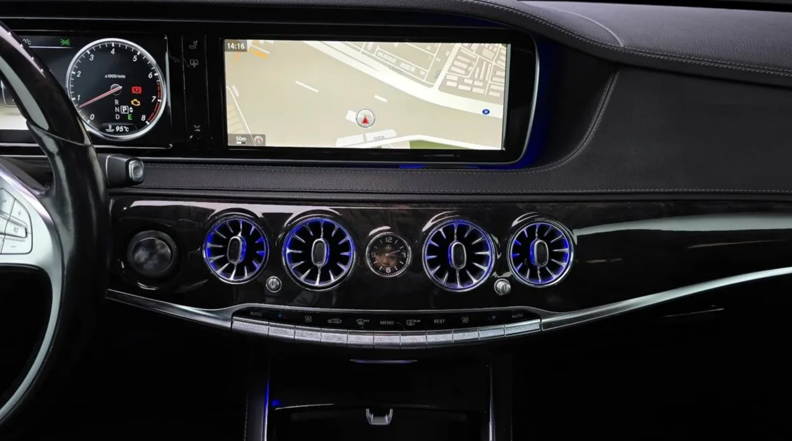 Mercedes-Benz S 500 L* Maybach* 360* Lane assist* Крайна цена* , снимка 16 - Автомобили и джипове - 54682153