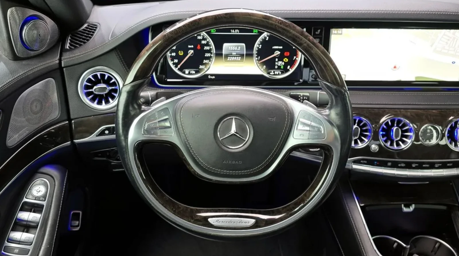 Mercedes-Benz S 500 L* Maybach* 360* Lane assist* Крайна цена* , снимка 10 - Автомобили и джипове - 54682153
