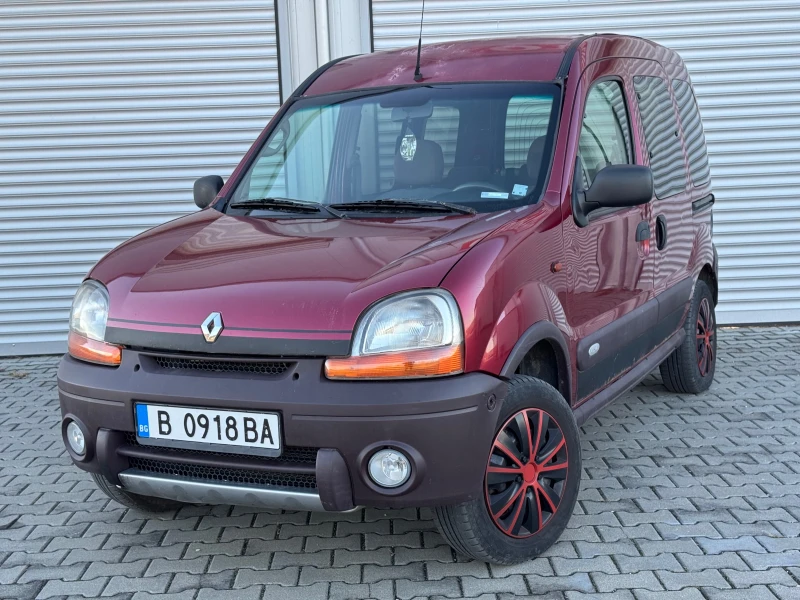 Renault Kangoo 1, 6i GPL, 4x4без кардан, клима, ел.пак., мулти, б, снимка 1 - Автомобили и джипове - 48406321