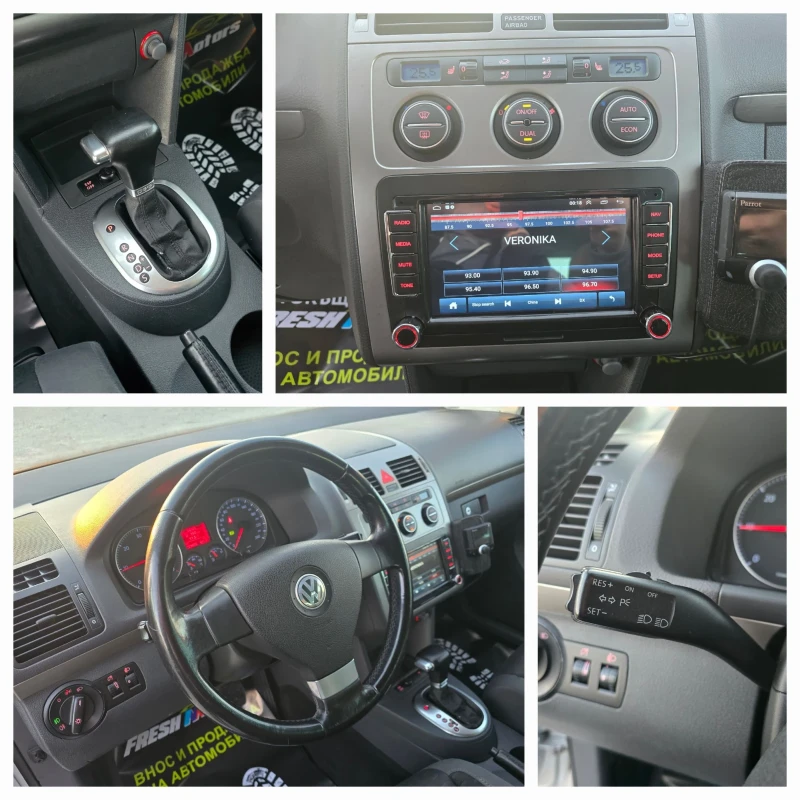 VW Touran 1.9 TDI 105 К.С. АВТОМАТ / НАВИ / ТЕМПОМАТ, снимка 13 - Автомобили и джипове - 49580870