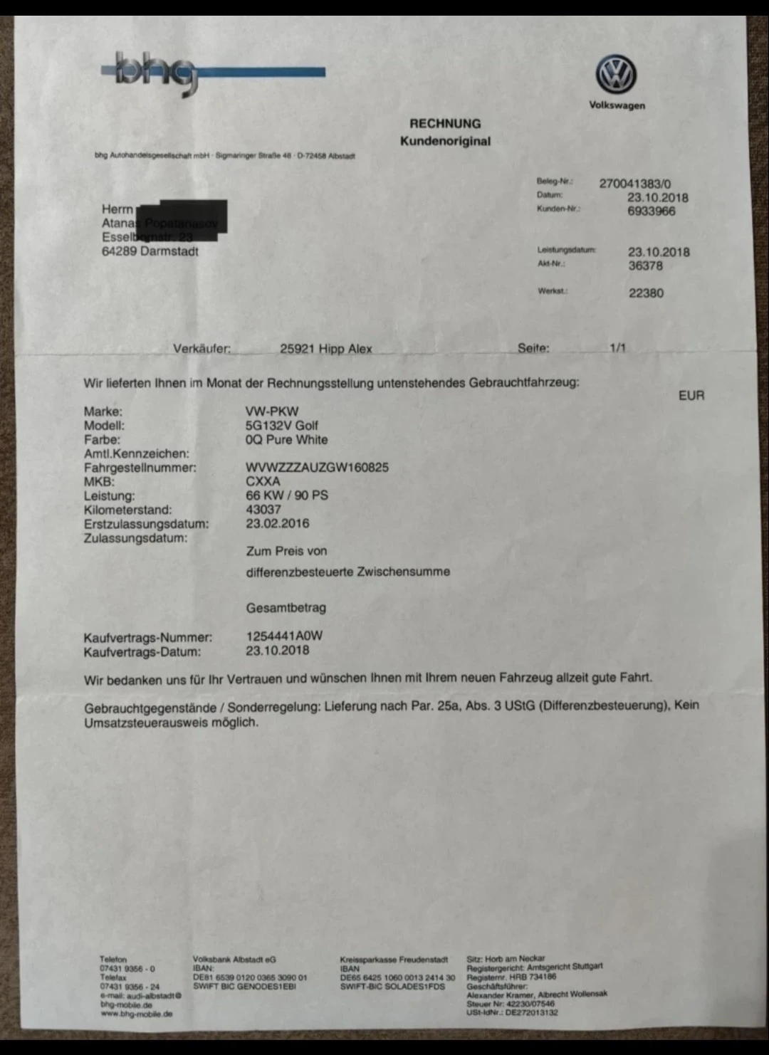 VW Golf, снимка 9 - Автомобили и джипове - 55159510