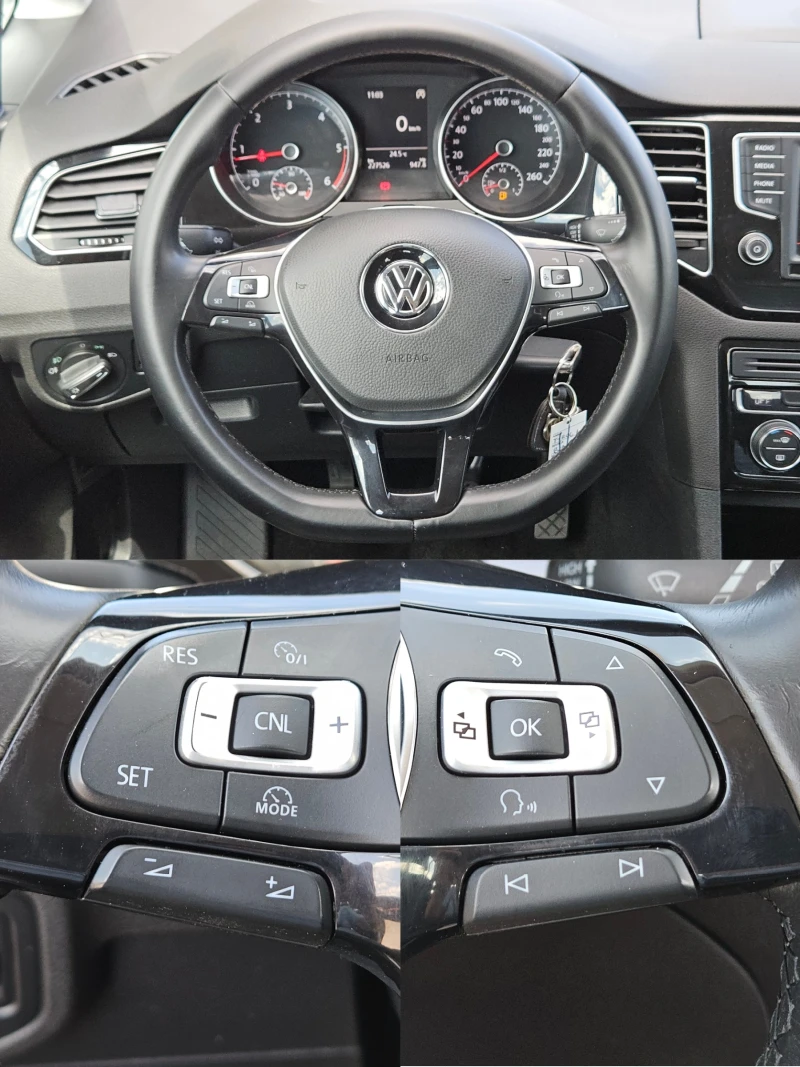 VW Sportsvan 1.6TDI/HighLine/BLACK FRIDAY/ACC/NAVI/БЛУТУТ/EURO6, снимка 11 - Автомобили и джипове - 51191054